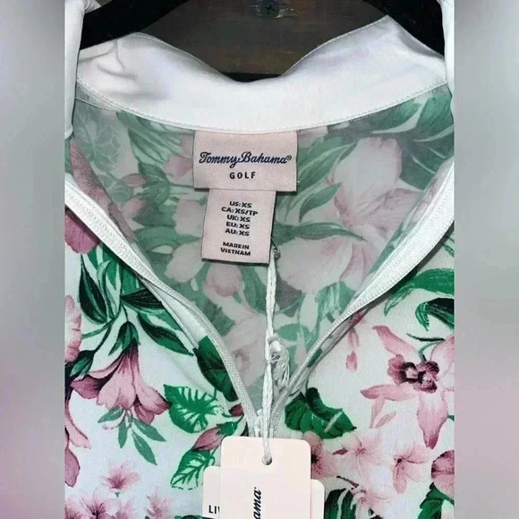 Tommy Bahama Tropical Floral Tank Top UPF 50 Quick Dry Active Wear, Golf,  D9 - Picture 4 of 5